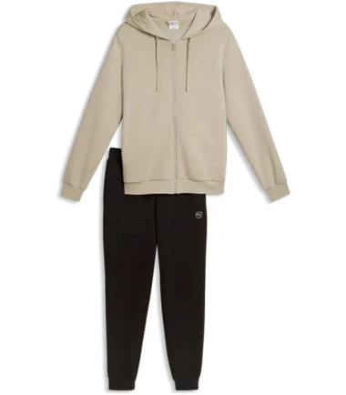 TUTA PUMA ESS ELEVATED SUIT PEBBLE GREY UOMO - immagine 1