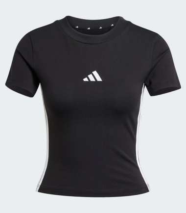 T-SHIRT ADIDAS Essentials 3-Stripes Slim Baby DONNA - immagine 1