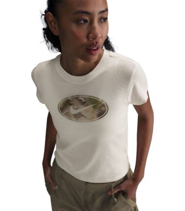 T-SHIRT NIKE NSW SS SLIM TEE STREET WHITE DONNA - immagine 1