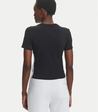 T-SHIRT ADIDAS Essentials 3-Stripes Slim Baby DONNA - immagine 2