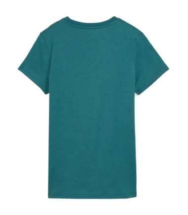T-SHIRT PUMA ESS SMALL NO.1 LOGO EMERALD ICE DONNA - immagine 2