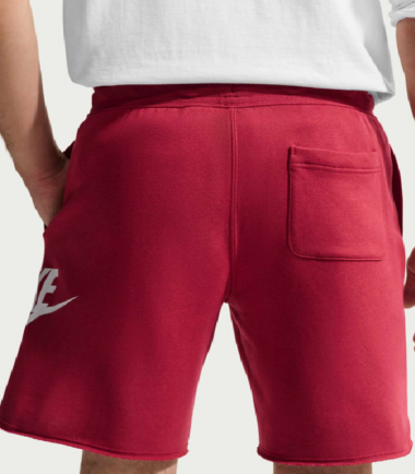 PANTALONCINO NIKE SPORTSWEAR BORGOGNA UOMO - immagine 2