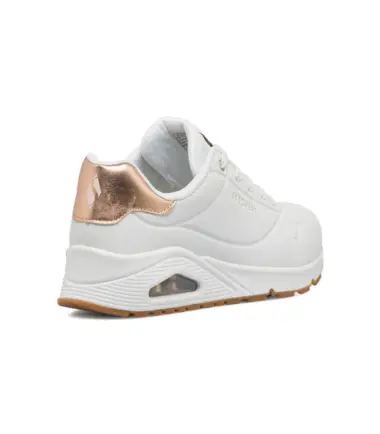 SCARPE SKECHERS UNO GEN1 SHIMMER AWAY WHITE - immagine 3