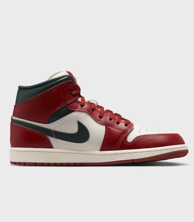 SCARPE NIKE AIR JORDAN 1 MID Redstone Midnight Green UOMO - immagine 2