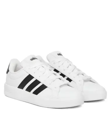 SCARPE ADIDAS GRAND COURT 3,0 JUNIOR WHITE BLACK - immagine 2