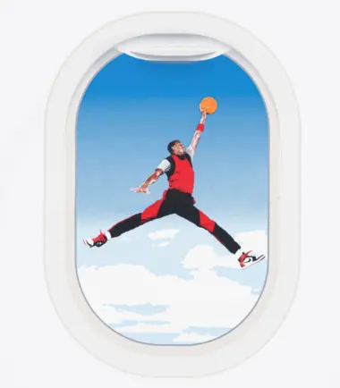 T-SHIRT JORDAN Plane Window Tee "White" bambino - immagine 3