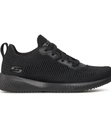 SCARPE SKECHERS BOBS SQUAD BLACK DONNA