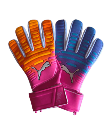 GUANTI PUMA FUTURE PLAY NC ULTRA BLUE POISON PINK WHITE