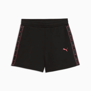 PANTALONCINO PUMA ESSENTIAL TAPE BLACK TAPE PINK bambina