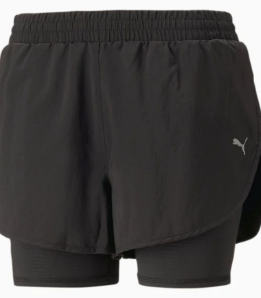 PANTALONCINO PUMA RUN 2 IN 1 CON BERMUDA INTEGRATO donna