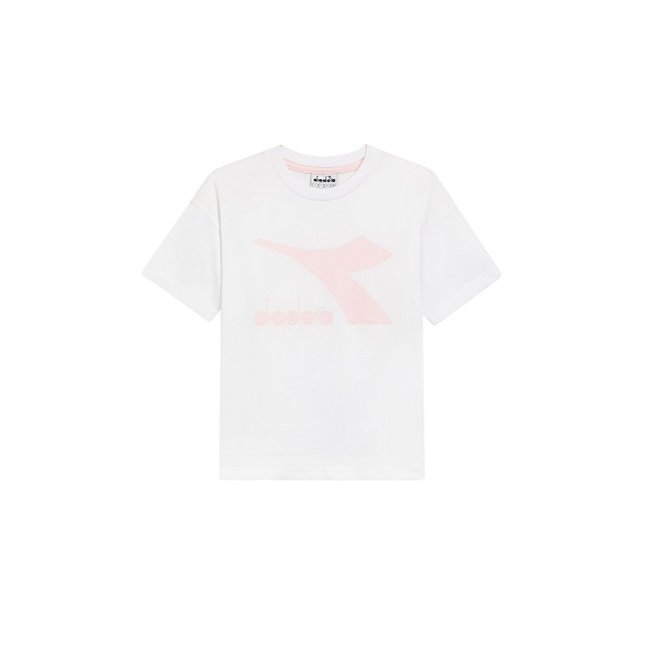 T-SHIRT DIADORA SS BL SUPER WHITE WILD ROSE
