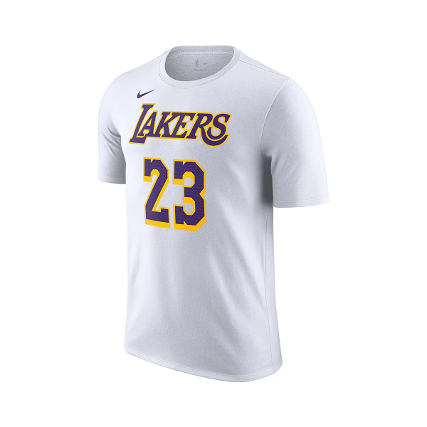 T-SHIRT NIKE Los Angeles Lakers NN Association Tee "James" uomo