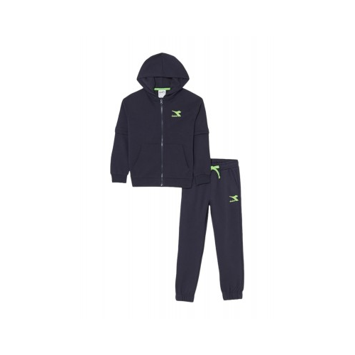 TUTA DIADORA TRACKSUIT HD FZ NEON CLASSIC NAVY bambino