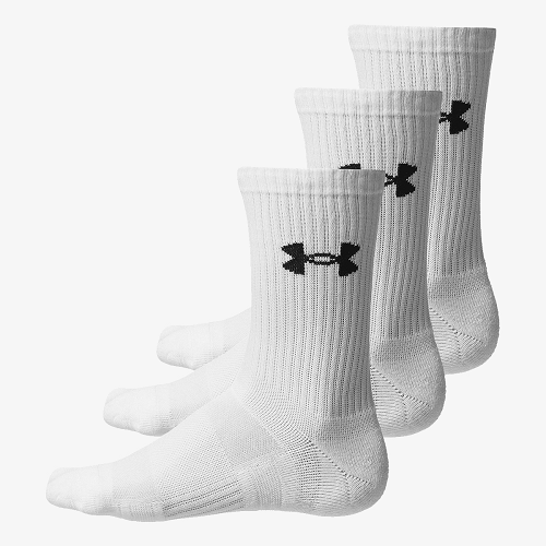 CALZE UNDER ARMOUR PERFORMANCE COTTON BIANCHE 3 PACK ALTE