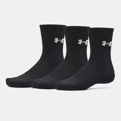 CALZE UNDER ARMOUR PERFORMANCE COTTON NERE 3 PACK ALTE