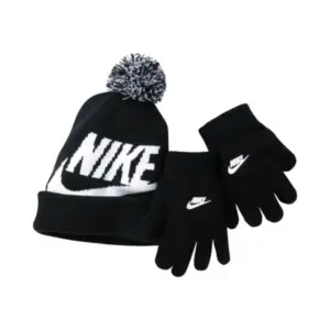 SET NIKE CAPPELLO E GUANTI BLACK AND WHITE