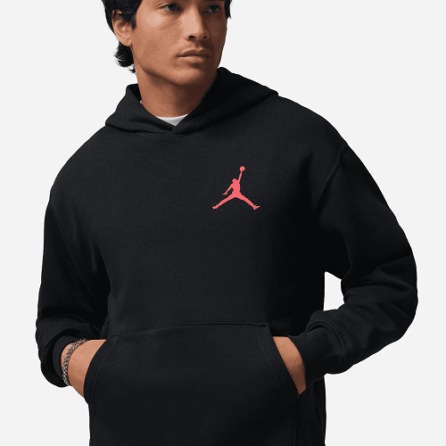 FELPA JORDAN SMALL LOGO BLACK UOMO FELPATO