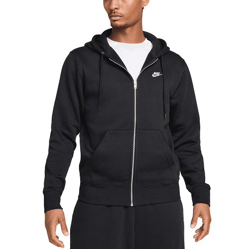 FELPA NIKE Club Fleece NERO felpato