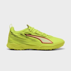 SCARPE PUMA ULTRA 6 PLAY TT YELLOW ALERT BLACK GLOWING RED JUNIOR