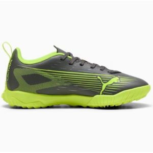 SCARPE PUMA ULTRA 5 PLAYTT , MATTE AGED SILVER YELLOW ALERT calcetto bambino junior