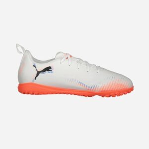 SCARPE PUMA FUTURE 8 PLAY TT jr WHITE BLACK calcetto bambino junior