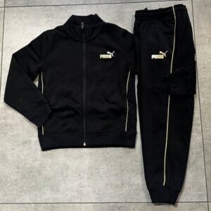 TUTA PUMA ESS+ TEXTURES FOIL PLACK BAMBINA