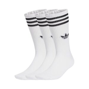 CALZE ADIDAS 3 STRIPES ORIGINALS WHITE BLACK altissime