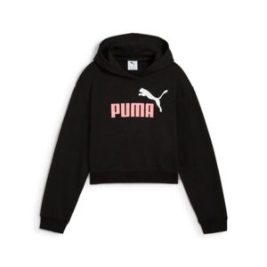 FELPA PUMA ESS COLOR NO.1 BLACK POISONED PINK BAMBINA felpato
