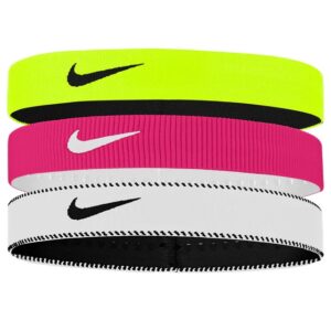FASCETTE NIKE SPESSE WHITE GREEN PINK