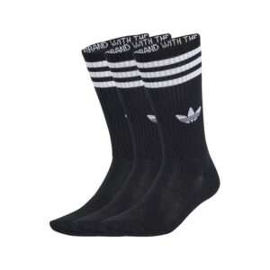 CALZE ADIDAS 3 STRIPES ORIGINALS 3 PACK BLACK altissime