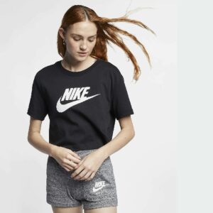 NIKE T-SHIRT DONNA CROP BLACK