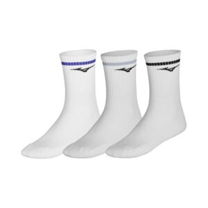 CALZE MIZUNO TRAINING SOCKS WITH LINE WHITE 3P