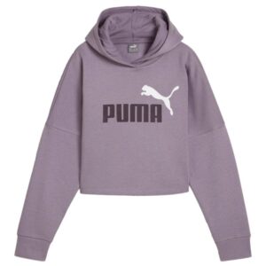 FELPA PUMA ESS LOGO CROPPED HOODIE bambina