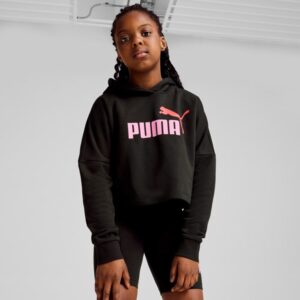 FELPA PUMA ESS LOGO CROPPED HOODIE bambina