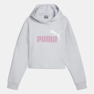 FELPA PUMA ESS LOGO CROPPED HOODIE bambina