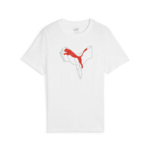 T SHIRT PUMA BAMBINO ESS+ LOGO LAB GRAPHIC WHITE bambino