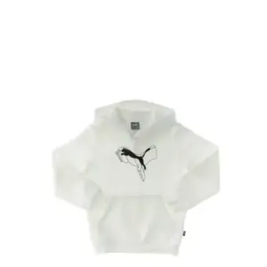FELPA PUMA ESS+ LOGO LAB CAT HO WHITE bambino